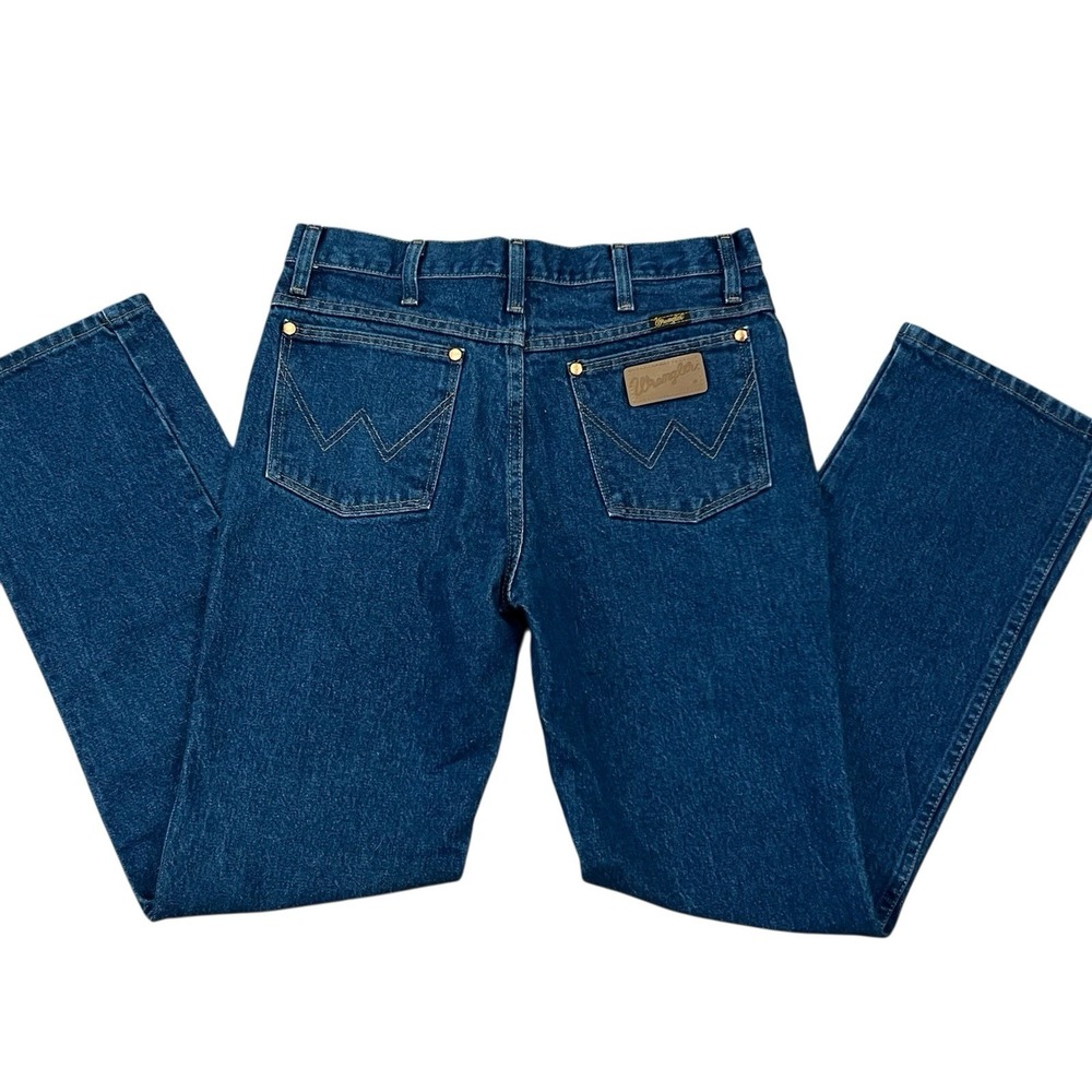 Vtg Wrangler Denim Jeans Cowboy Cut 936 Slim Mens Tag 30x30.5‎ Western Blue